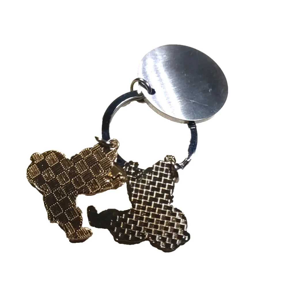 Chip And Dale Cartoon Characters Keychain
